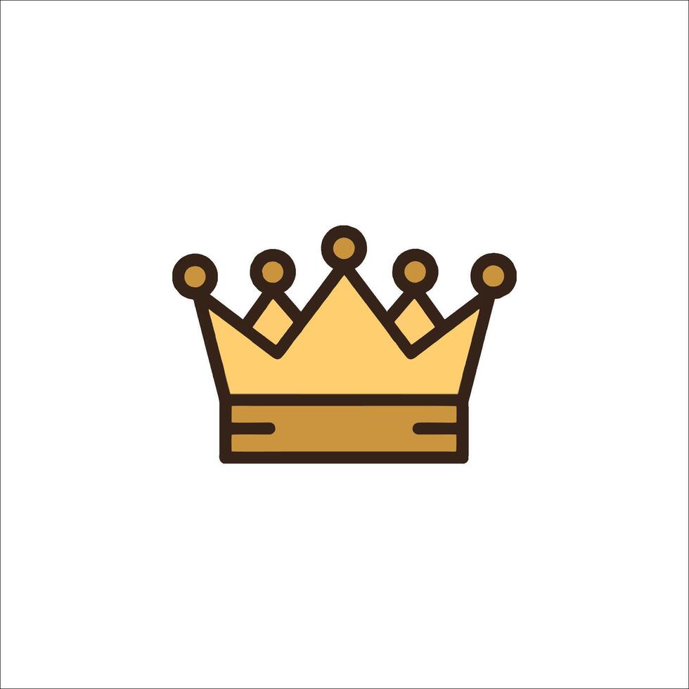 A crown icon on a white background vector