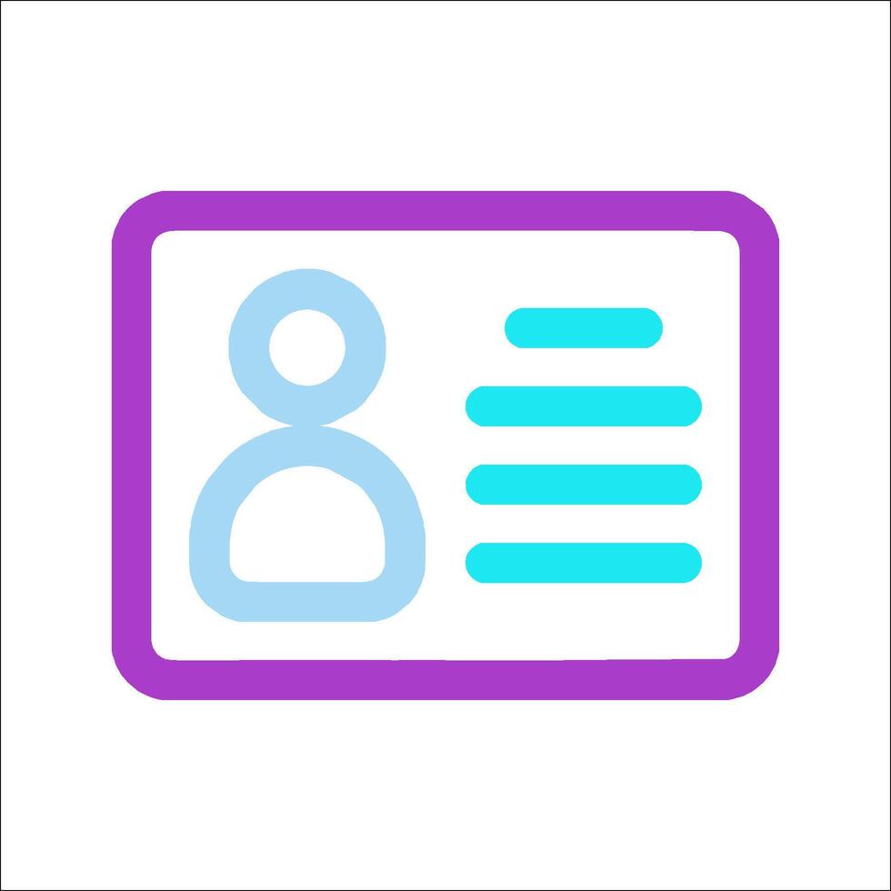 A purple and blue icon of a person vector