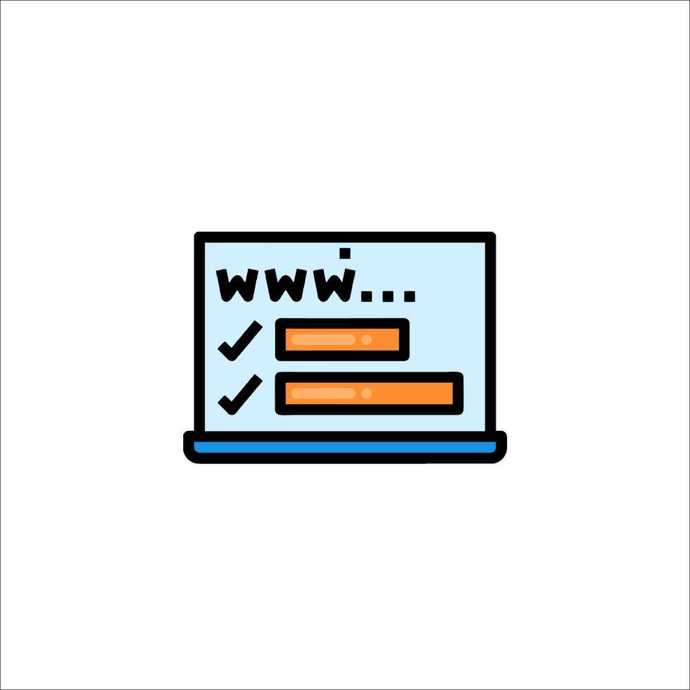 Web page icon vector