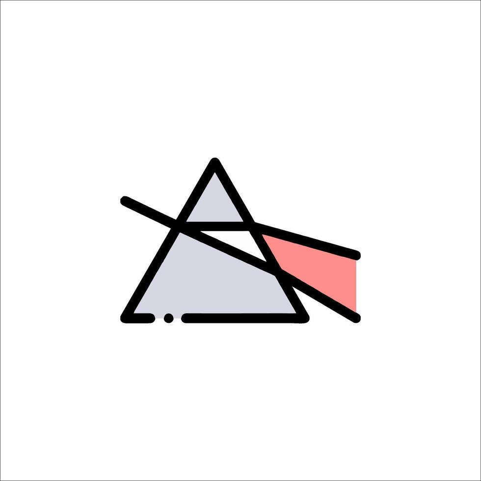 The pink floyd logo is shown in a minimalist style vector