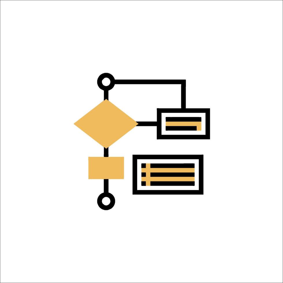 A simple icon of a computer and a computer vector