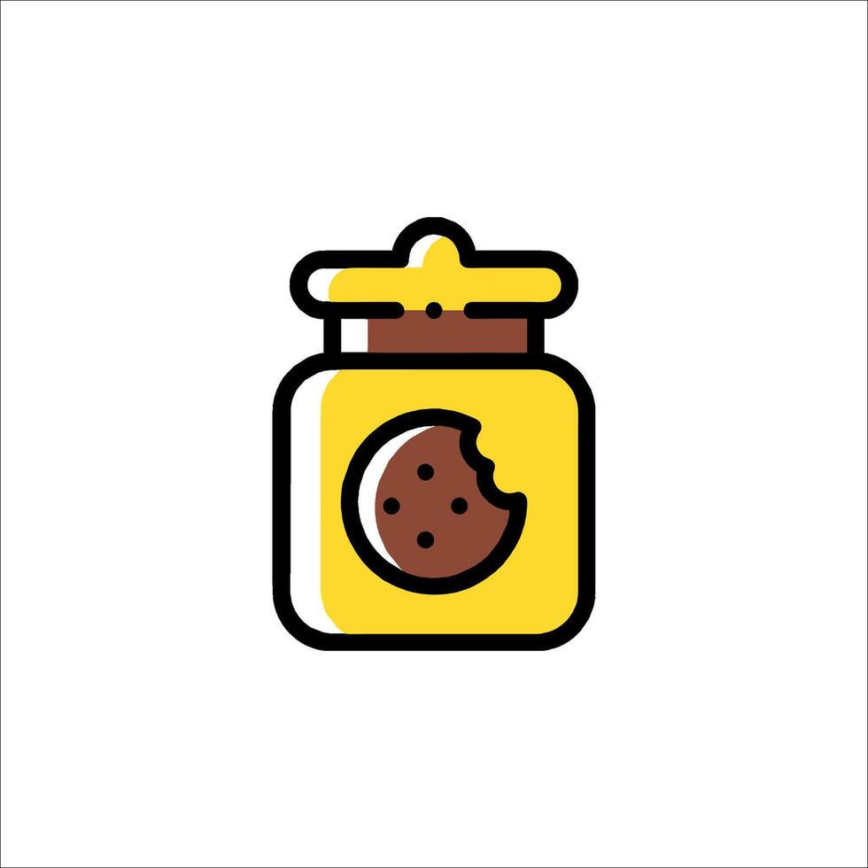 Cookie jar icon illustration vector