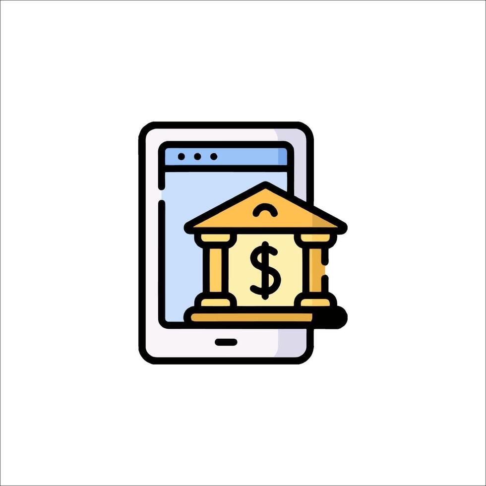 Bank account icon illustration vector