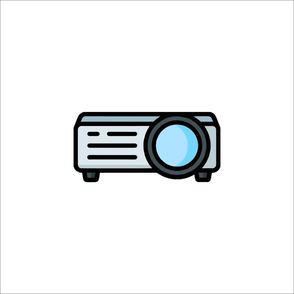 A projector icon on a white background vector