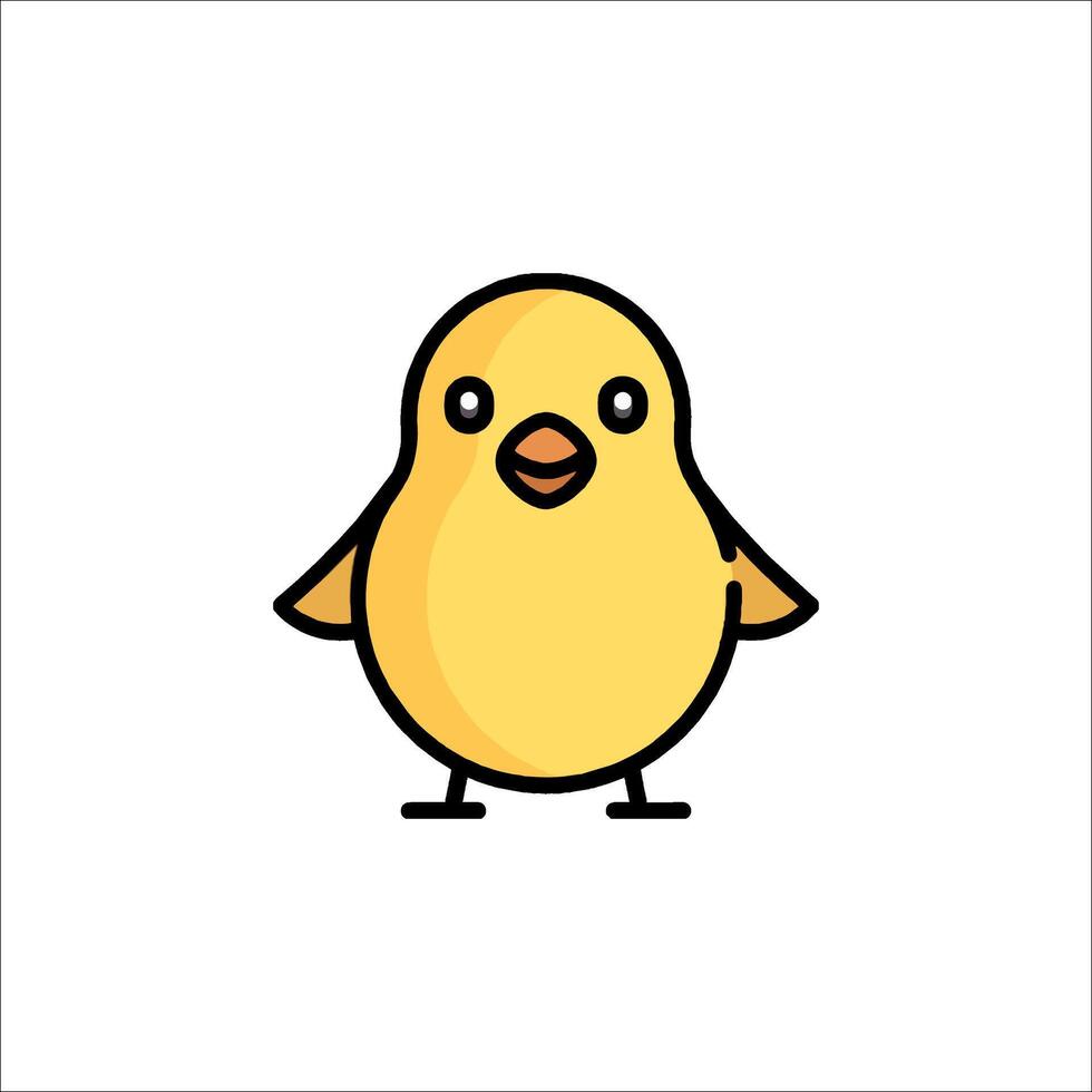 A cartoon bird with a big beak vector