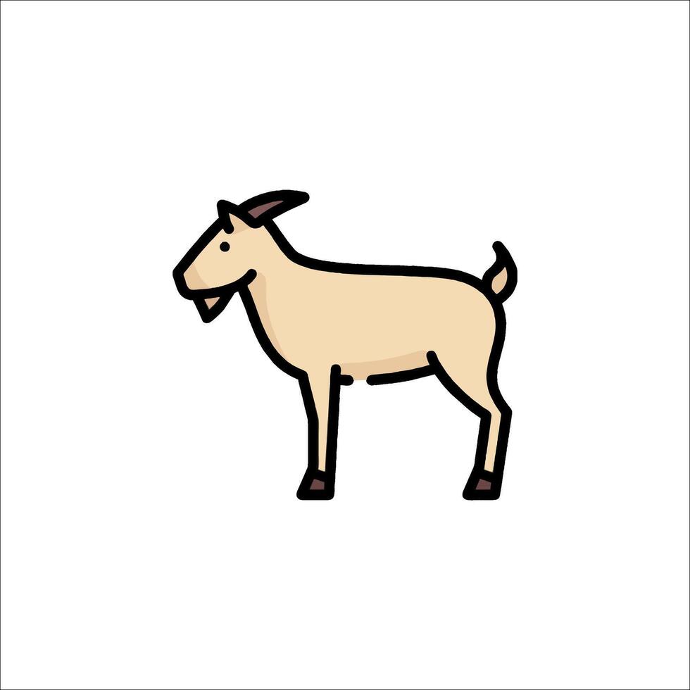 Goat icon on white background vector