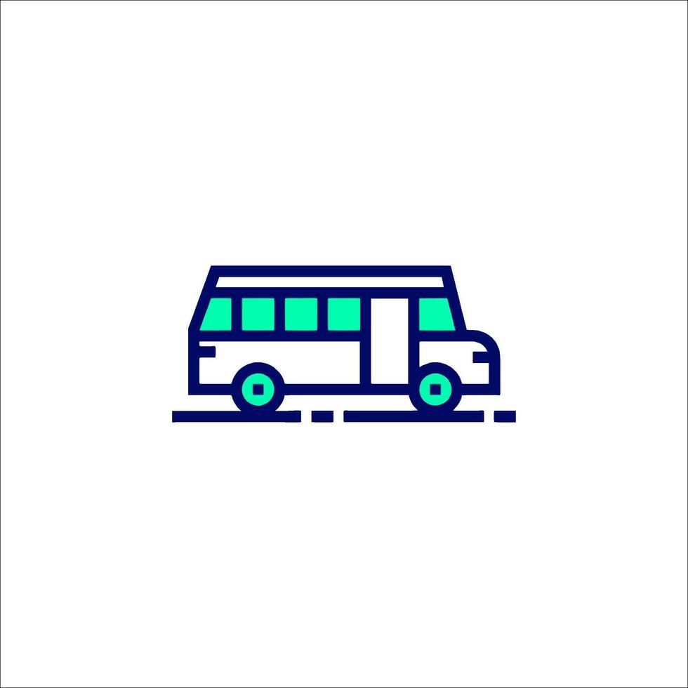 Bus icon, line icon, illustration vector