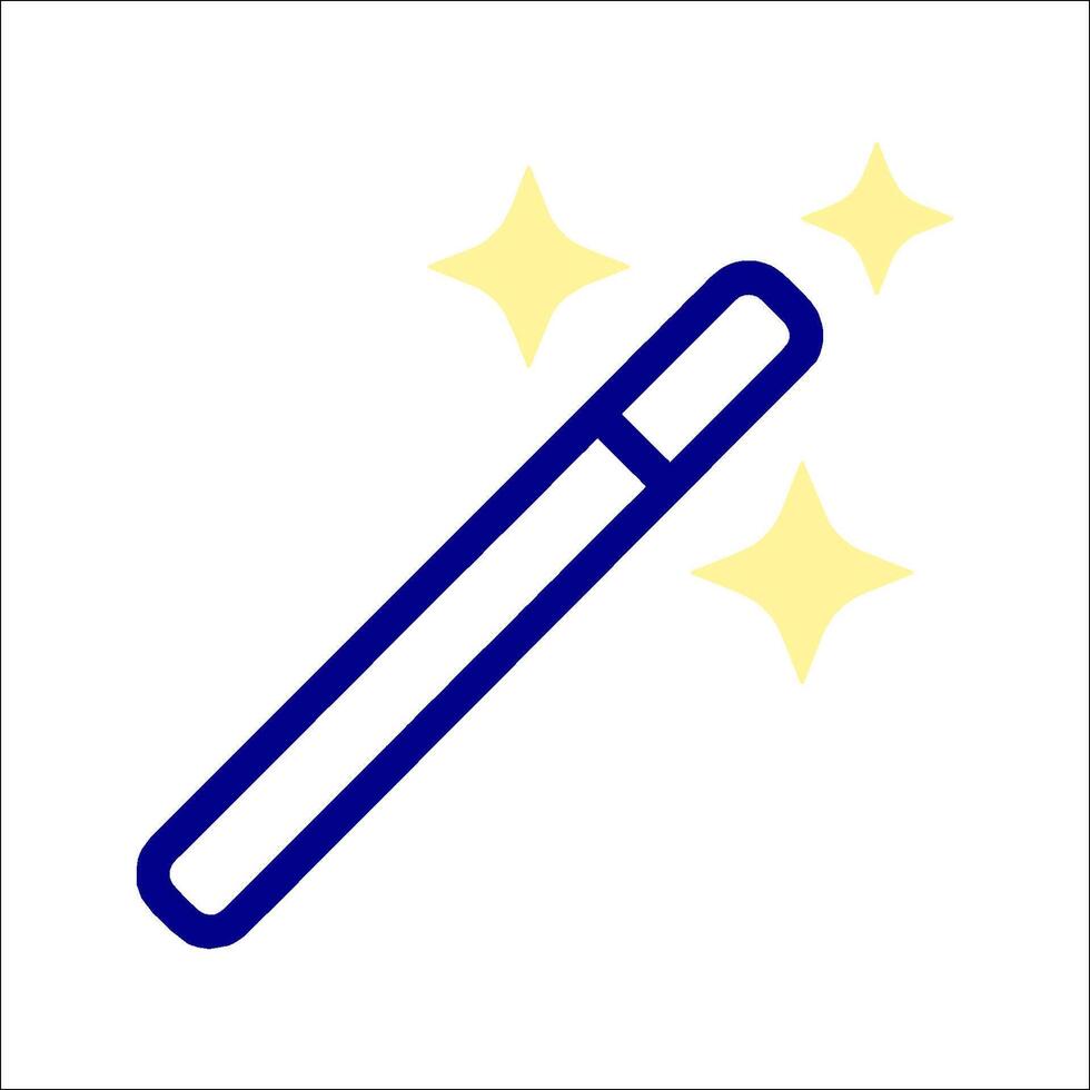 Magic wand icon vector
