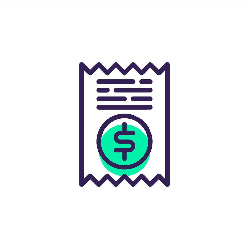 A dollar sign icon on a white background vector