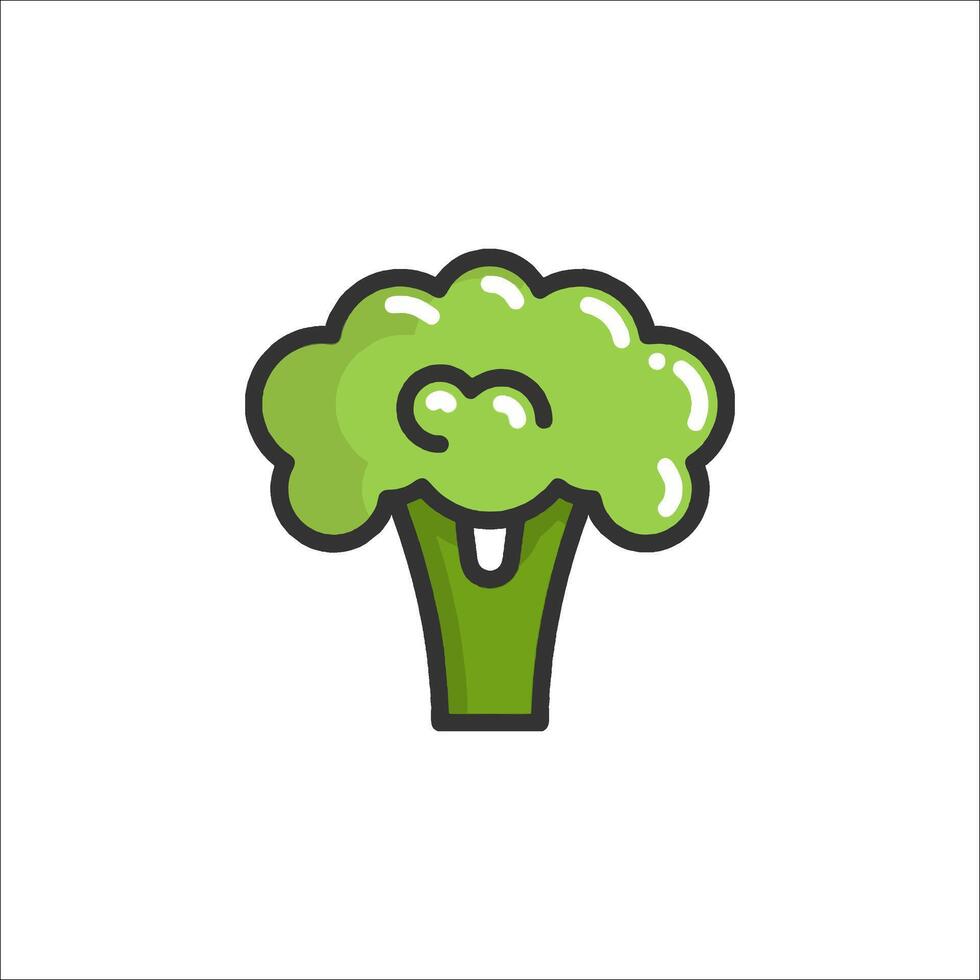Broccoli icon illustration vector
