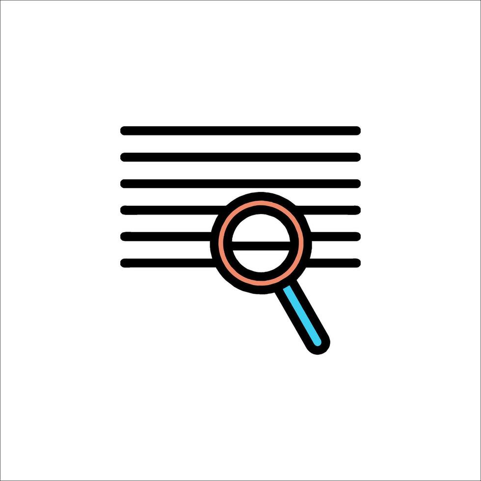 Magnifying glass icon illustration vector
