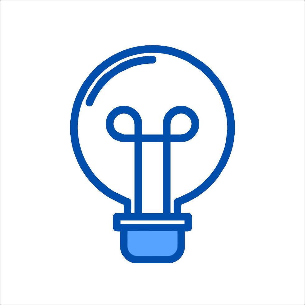Light bulb icon illustration vector