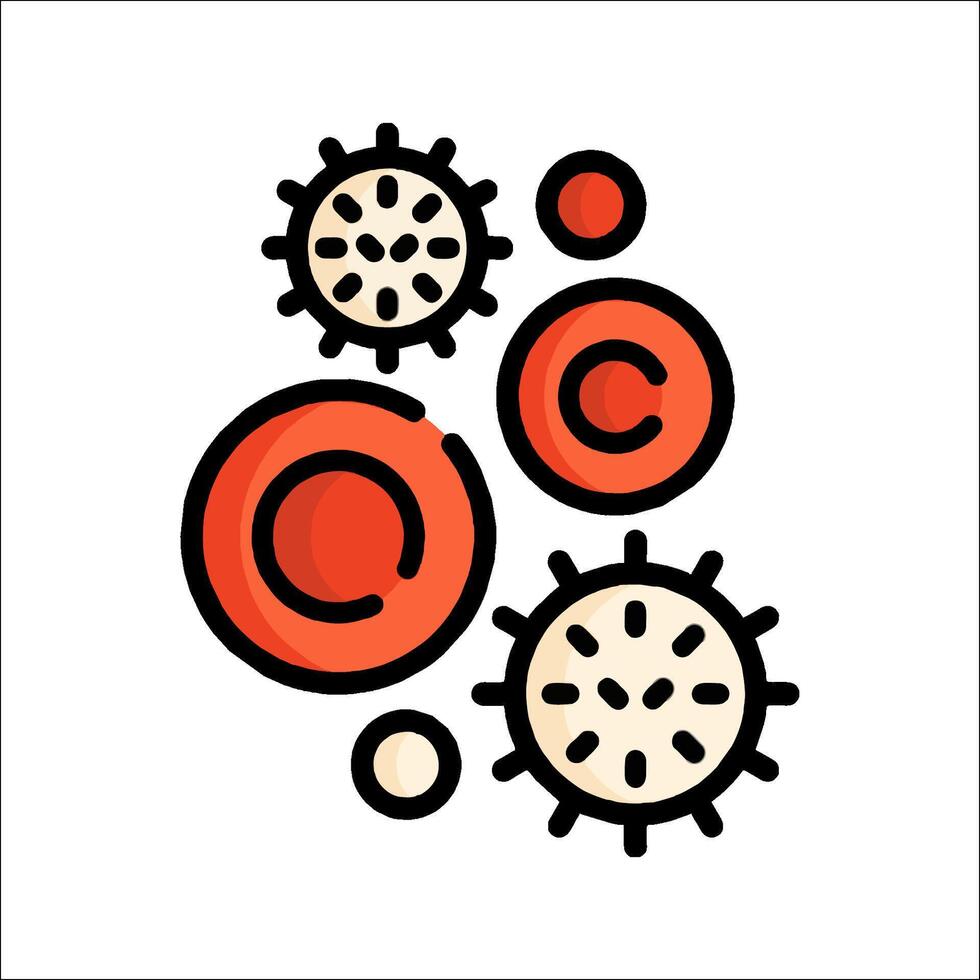 Covid-19 virus icon illustration vector