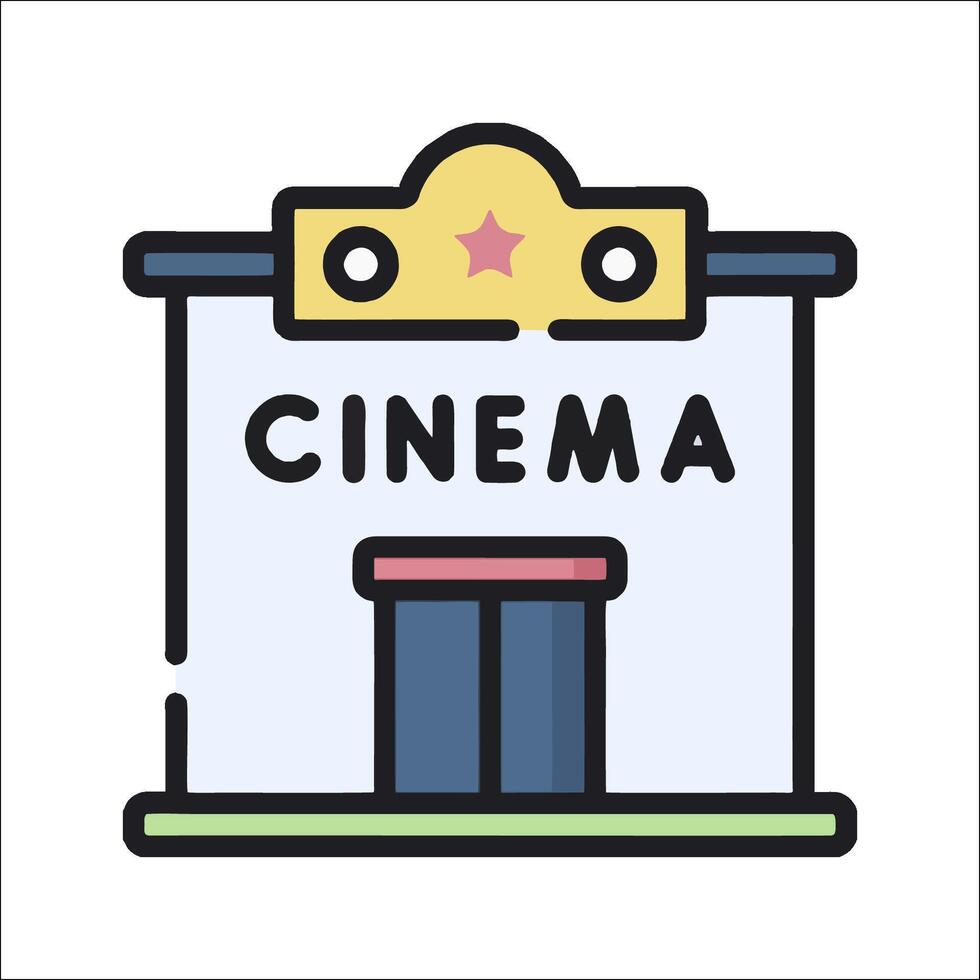 Cinema icon, movie theater, cinema sign, cinema sign, cinema sign, cinema sign vector