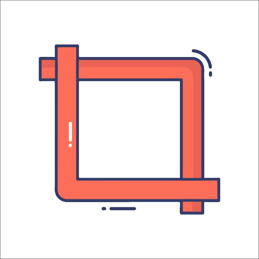 Square frame icon illustration vector