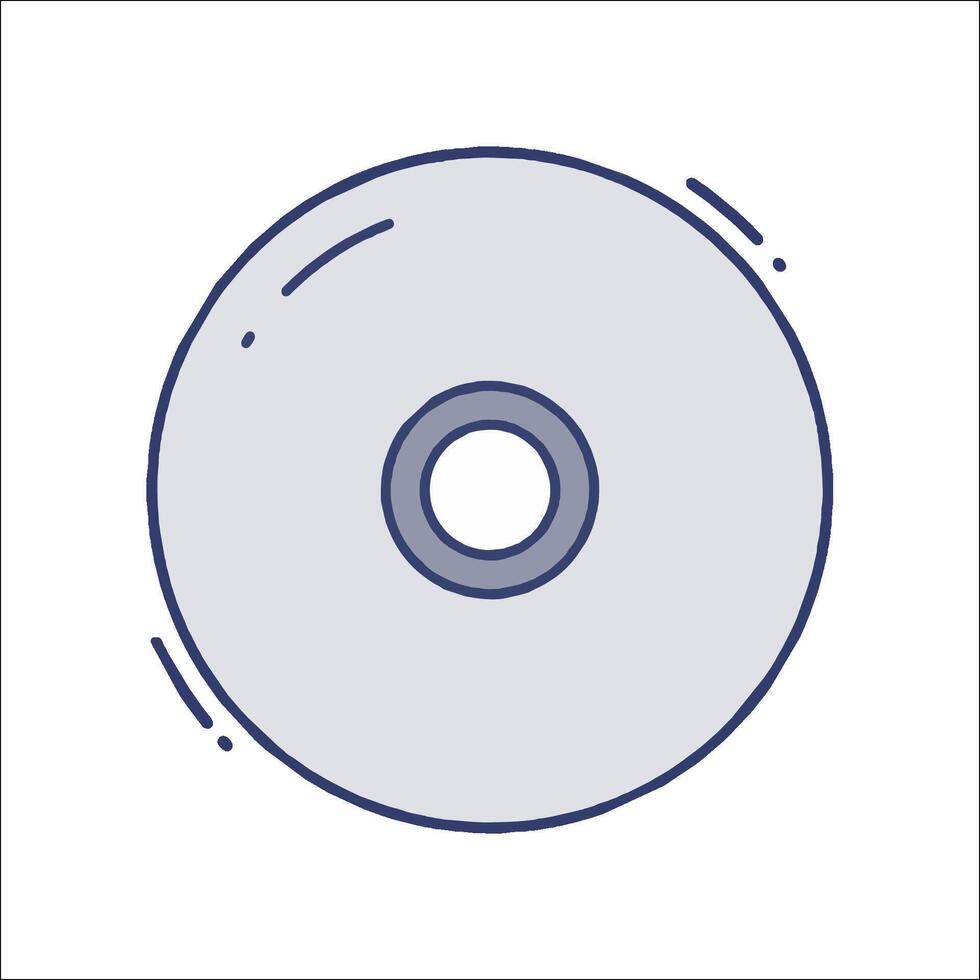 Cd icon illustration vector