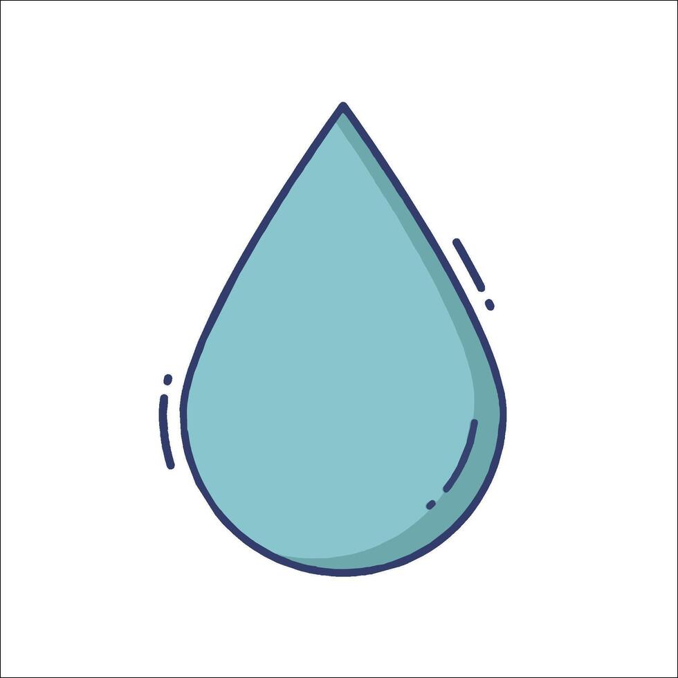 Water drop icon illustration vector