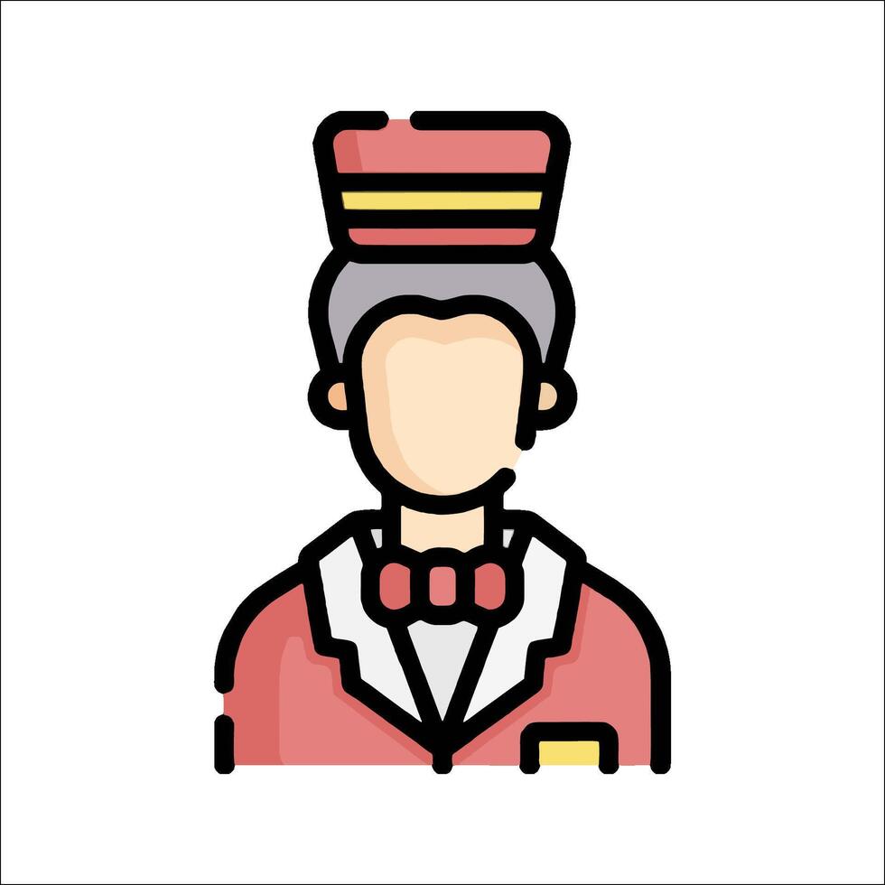 A man in a suit and tie with a bow tie vector