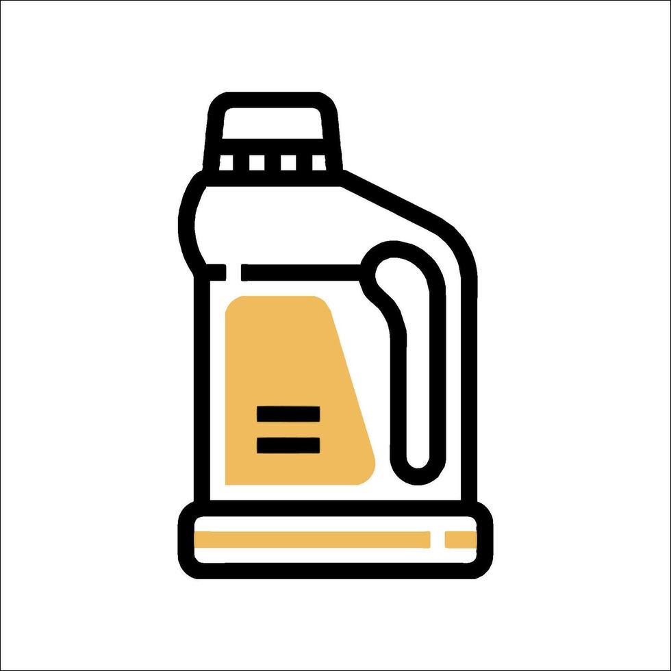 A bottle of oil on a white background vector