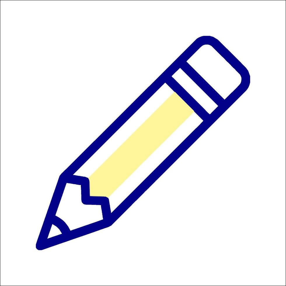 A pencil icon on a white background vector