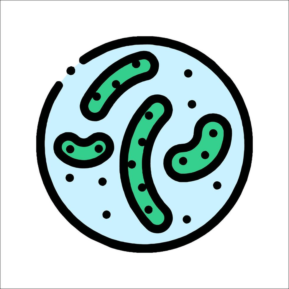 Bacteria icon isolated on white background vector