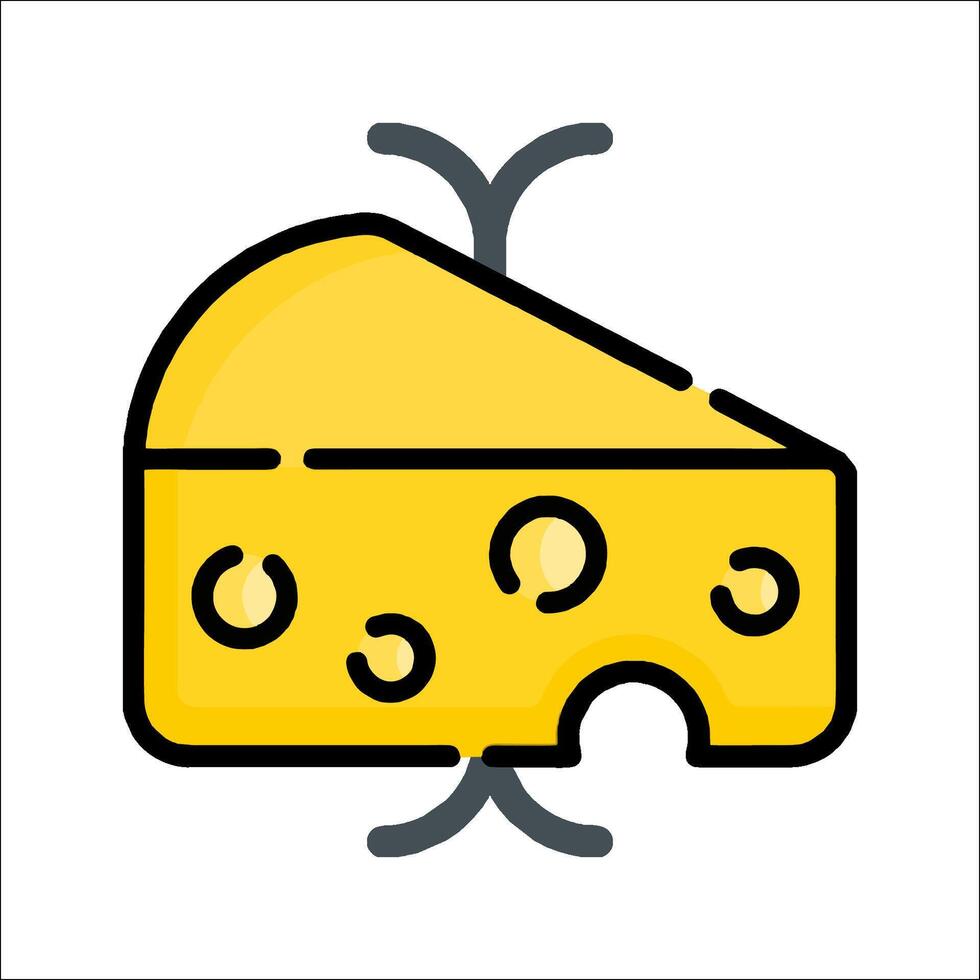 Cheese icon illustration vector