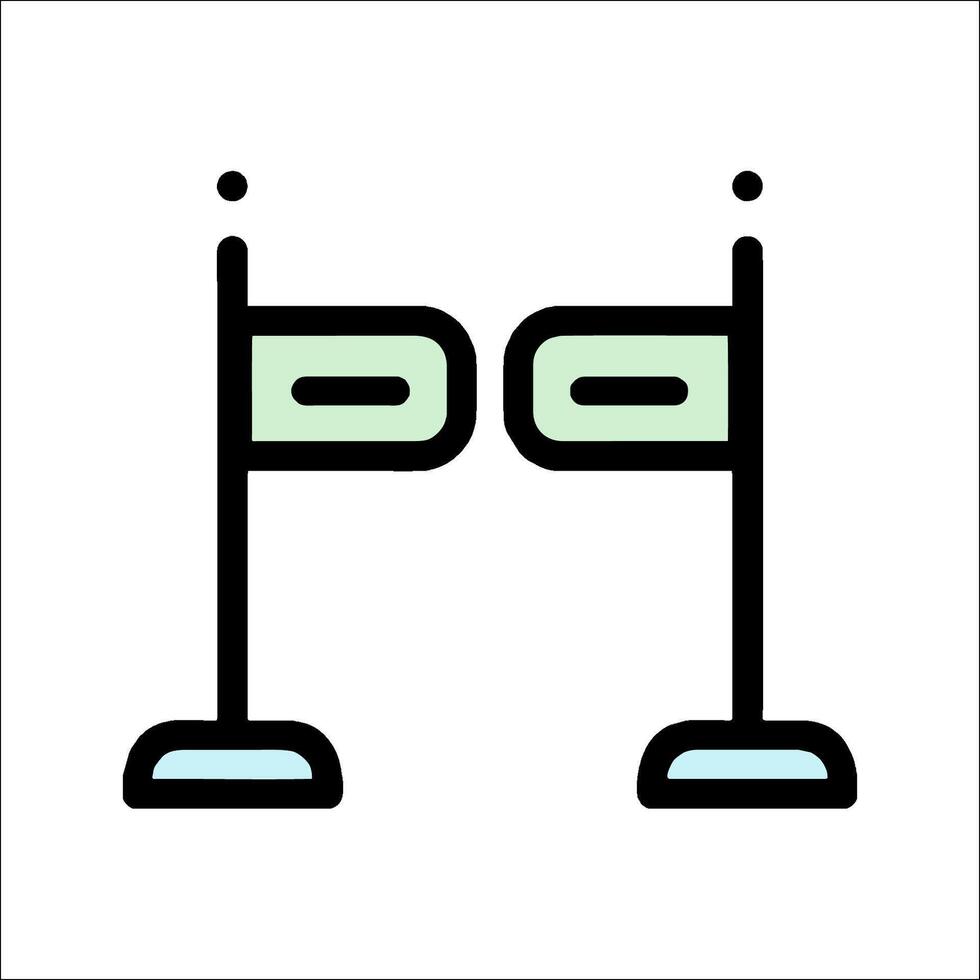 Two poles with signs on them, one pointing to the left and one pointing to the right vector