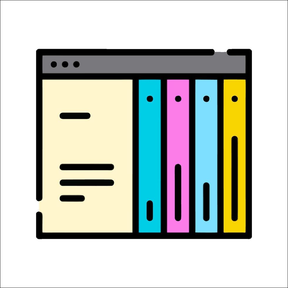 File cabinet icon vector