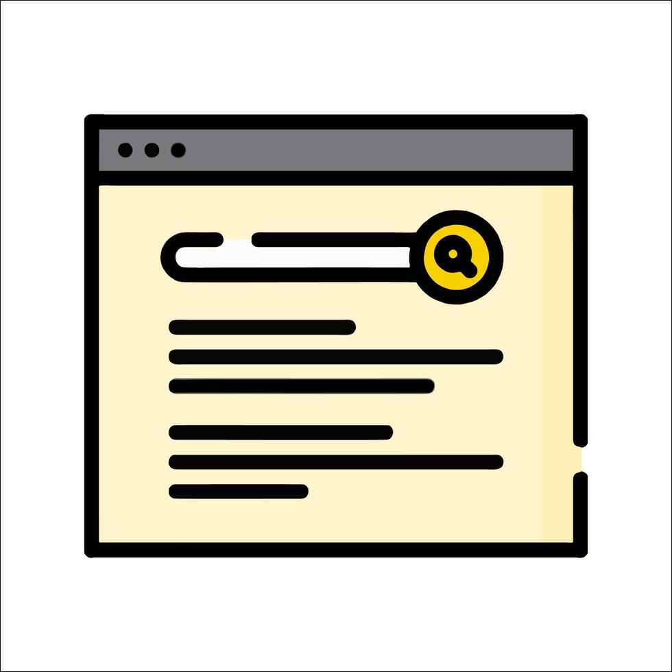Search icon illustration vector