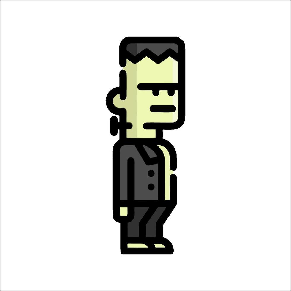 Frankenstein icon illustration vector