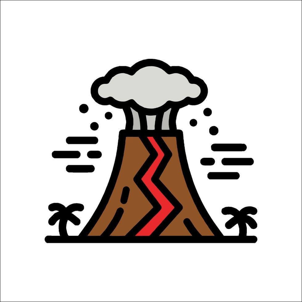 Volcano icon, volcano eruption, volcano eruption, volcano eruption, volcano eruption, volcano eruption, vector