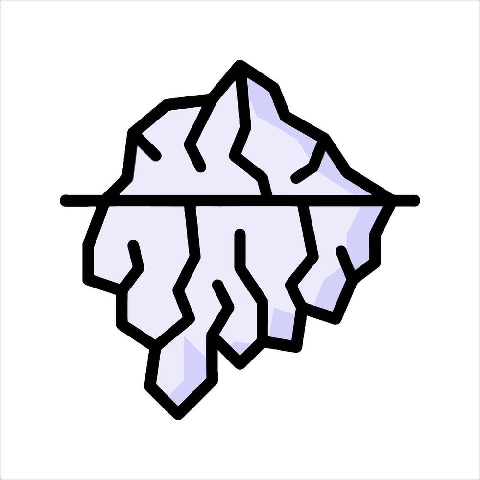 Ice cube icon illustration vector