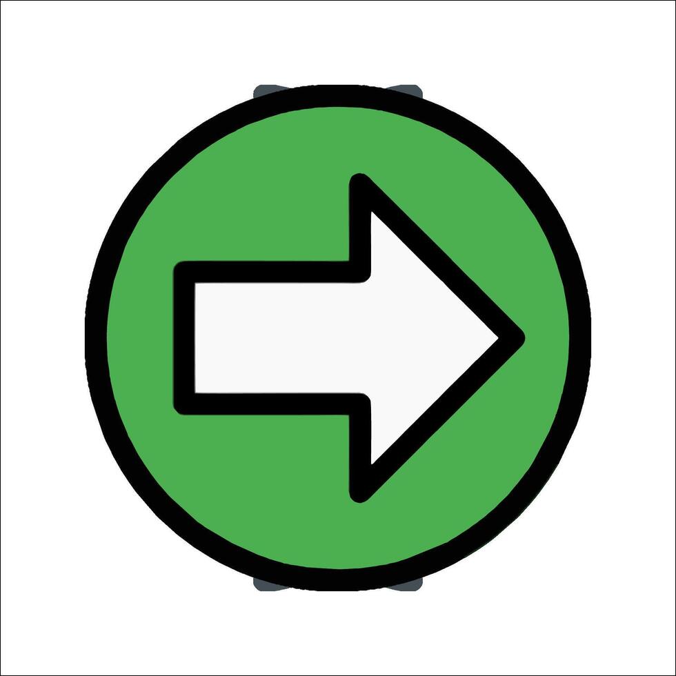 A green arrow pointing in the direction of the right vector