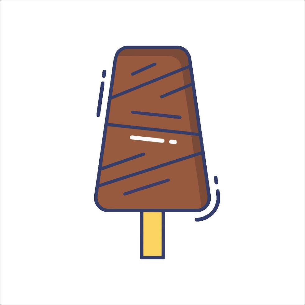 Ice cream icon in line style vector