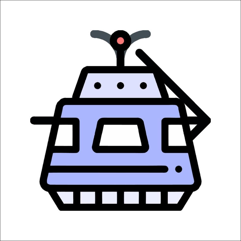 A cartoonish illustration of a small vehicle vector