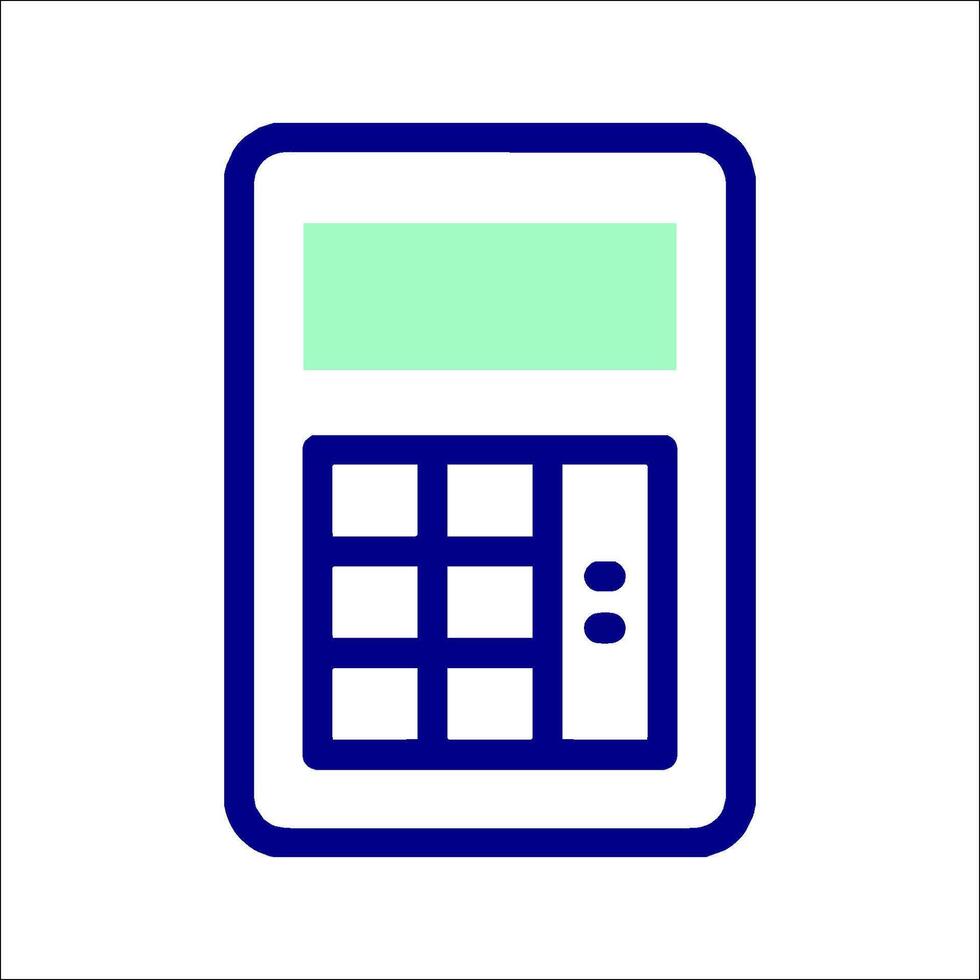 A calculator icon on a white background vector