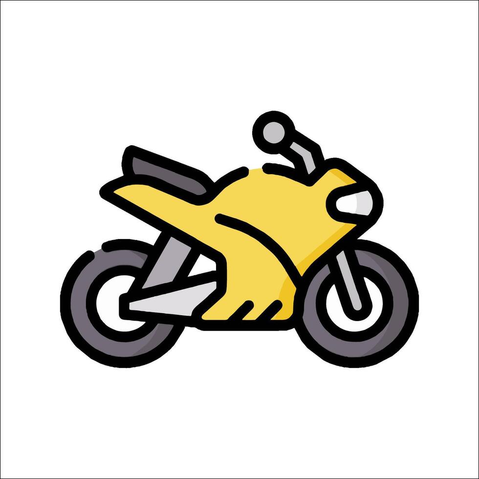 Motorcycle icon illustration vector