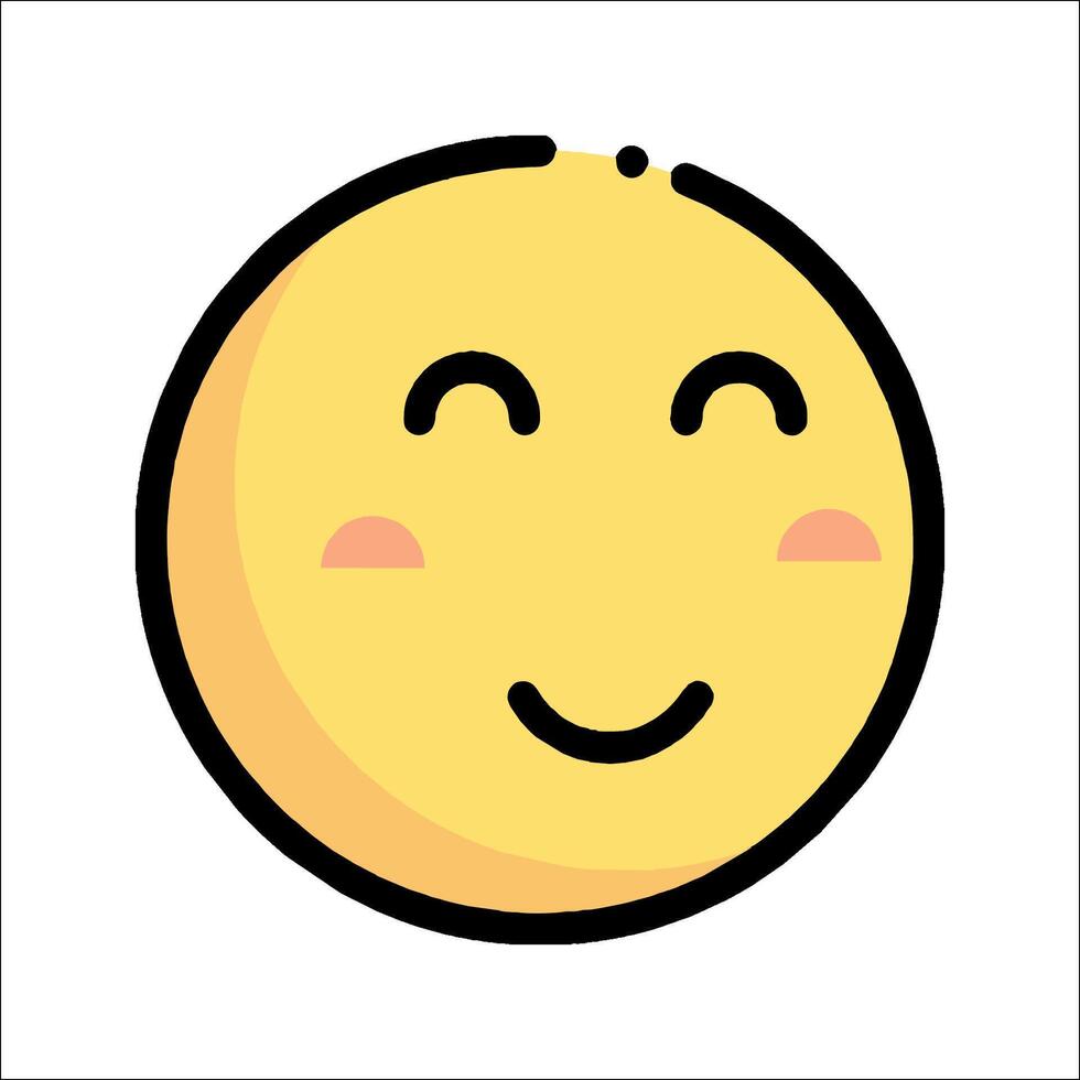 A smiley face with a happy face vector