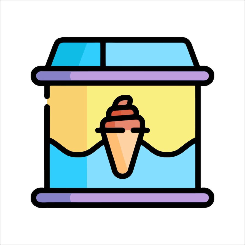 Ice cream icon illustration vector