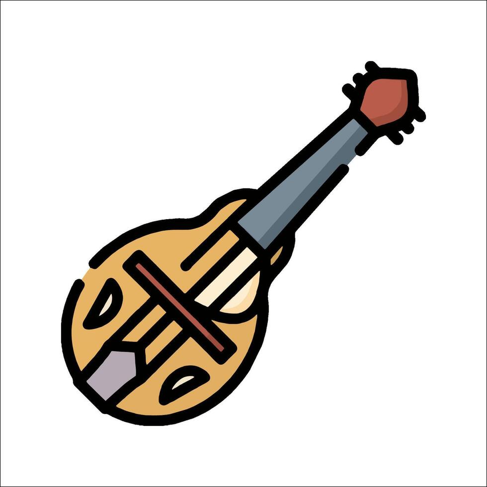 Banjo icon illustration vector