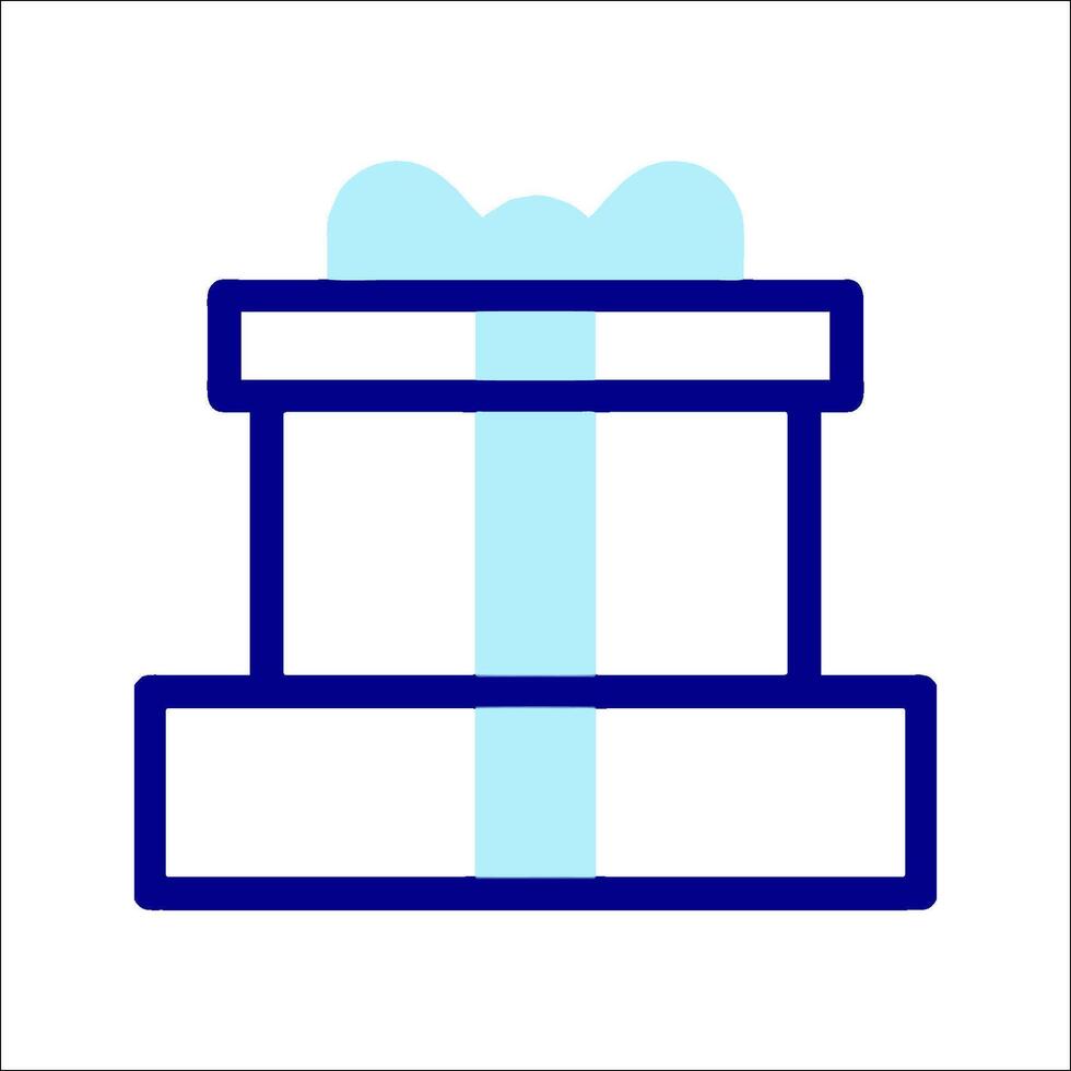 A gift box with a bow on top vector