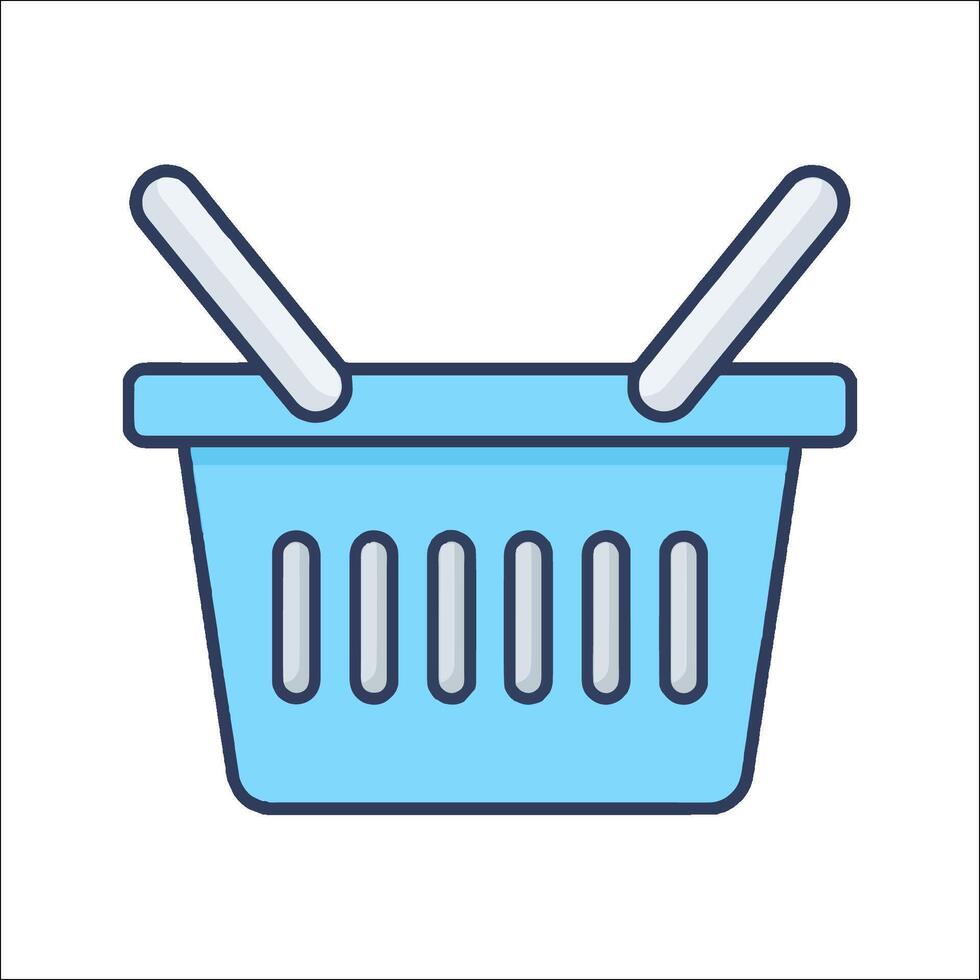 Shopping basket icon illustration vector