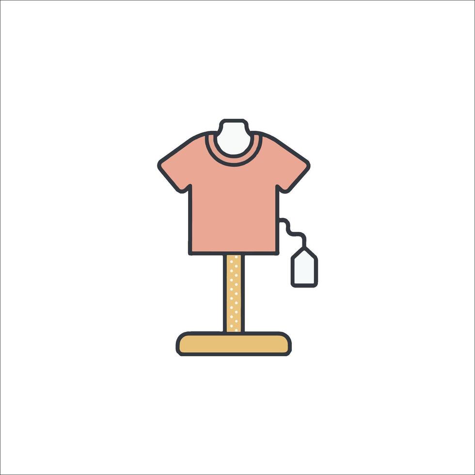 A mannequin with a shirt on it vector