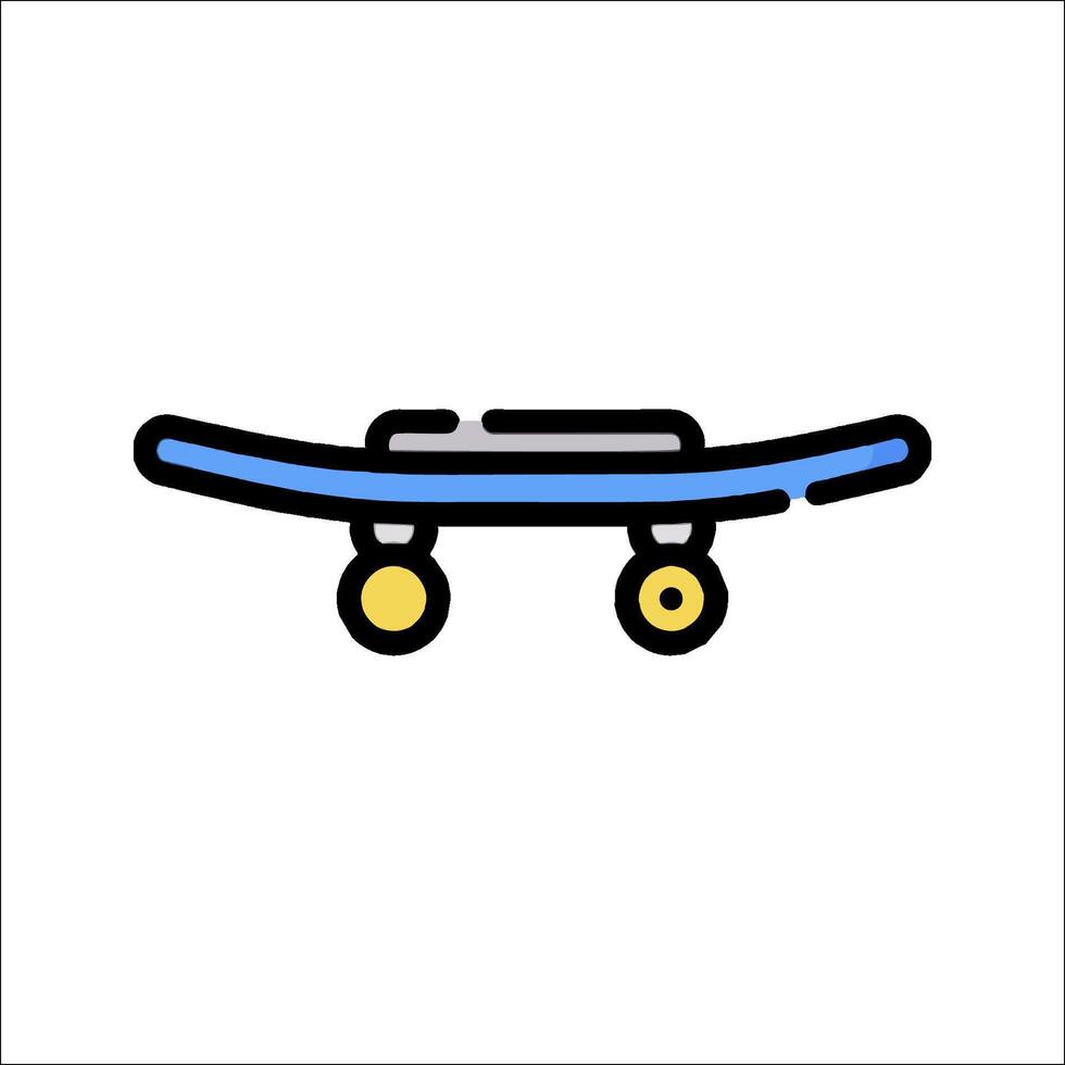 A skateboard icon on a white background vector