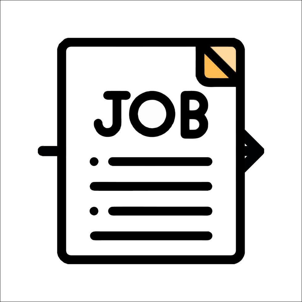 Job application icon illustration vector