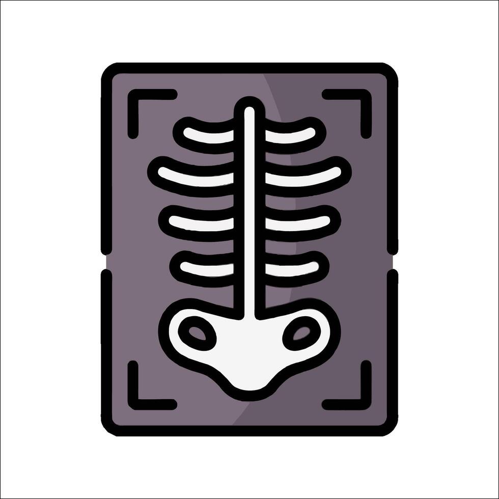 A skeleton in a box icon vector
