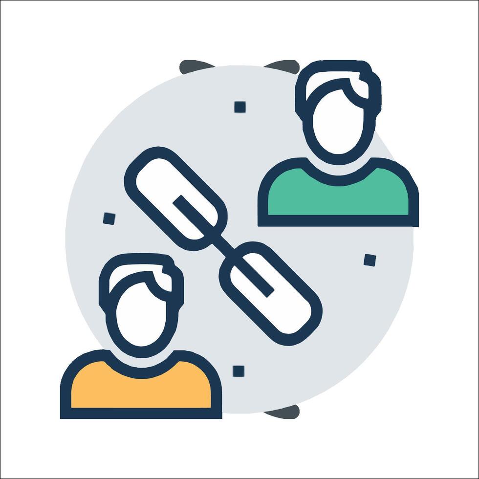 A person is holding a pair of scissors and another person is holding a pair of scissors vector