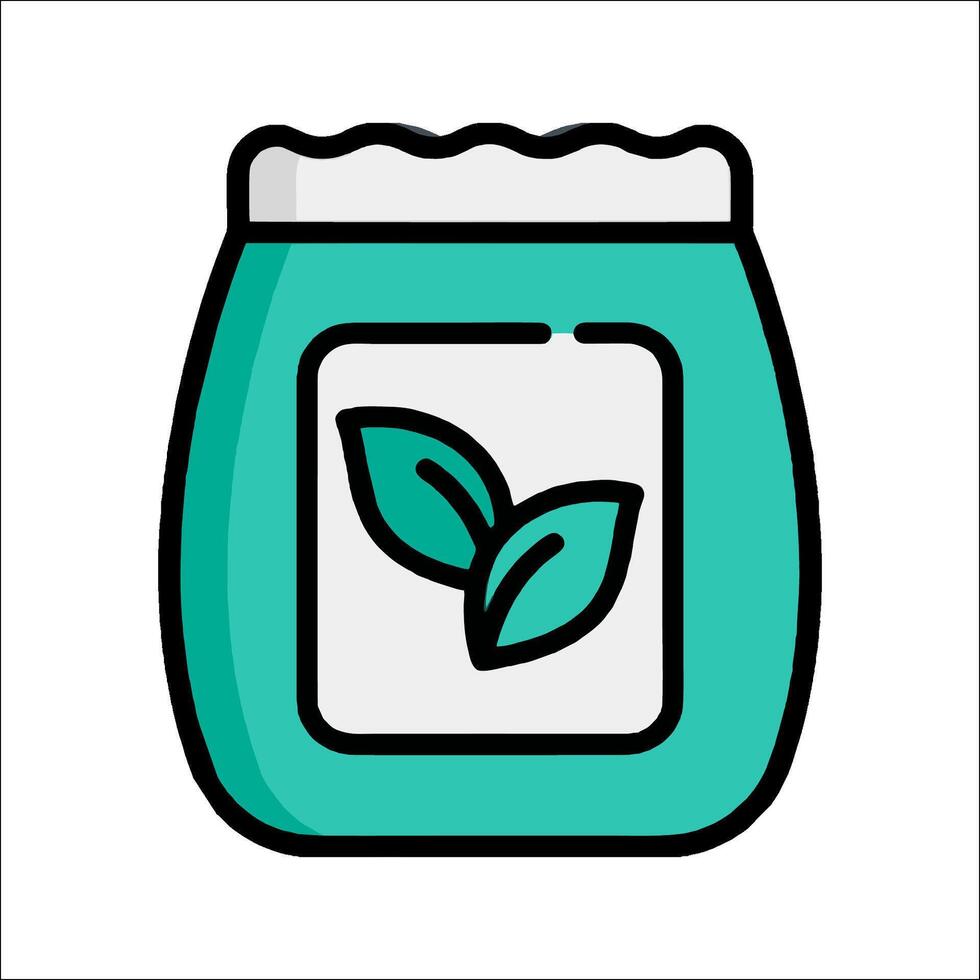 A jar with a leaf on it and a label vector