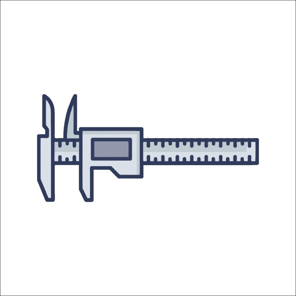 A caliper on a white background vector
