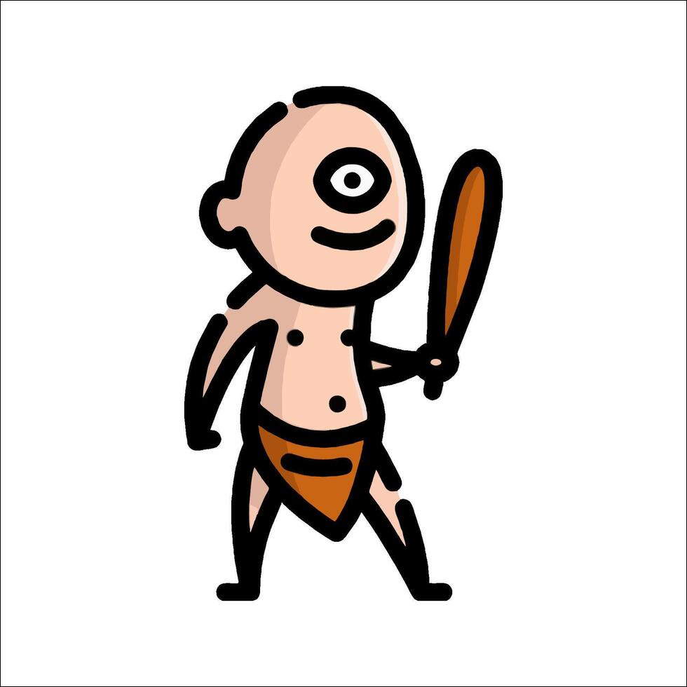 A cartoon man holding a baseball bat vector